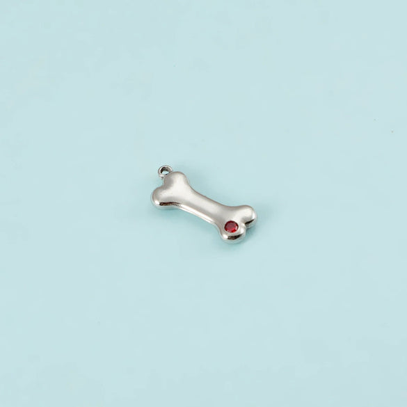 Puppy Bone Pendant Jewelry Accessories Stainless Steel Inlaid Electroplating