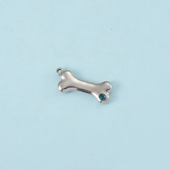 Puppy Bone Pendant Jewelry Accessories Stainless Steel Inlaid Electroplating