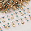 Pure Copper Rhinestone Shell Chain Headwear Tassel Chain Jewelry Accessories