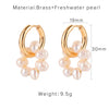 Pure Handmade Freshwater Pearl Earrings Fashion Pearl Element Earrings For Women Style