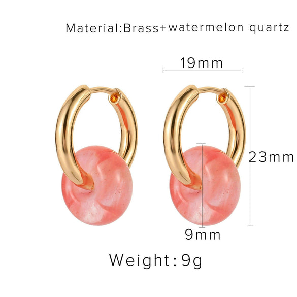 Pure Handmade Freshwater Pearl Earrings Fashion Pearl Element Earrings For Women Style