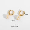 Pure Handmade Freshwater Pearl Earrings Fashion Pearl Element Earrings For Women Style