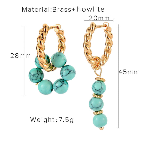 Pure Handmade Freshwater Pearl Earrings Fashion Pearl Element Earrings For Women Style