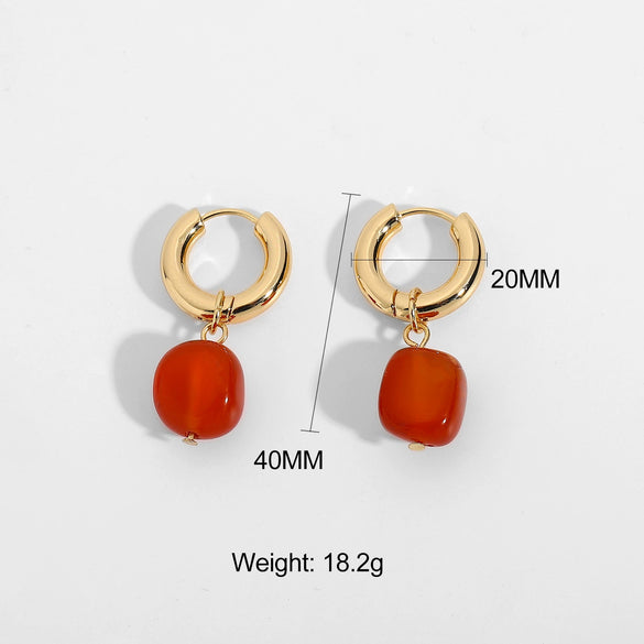 Pure Handmade Freshwater Pearl Earrings Fashion Pearl Element Earrings For Women Style