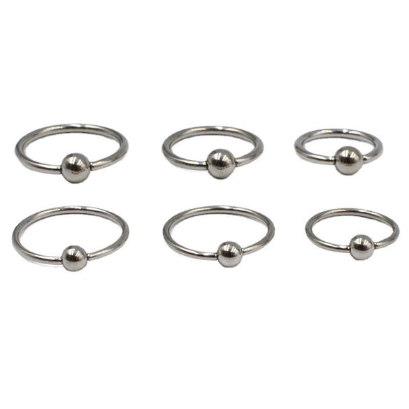 Pure Titanium Lip Ring Nose Ring Ear Bone Ring Breast Ring Personality Piercing Electroplated