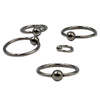 Pure Titanium Lip Ring Nose Ring Ear Bone Ring Breast Ring Personality Piercing Electroplated