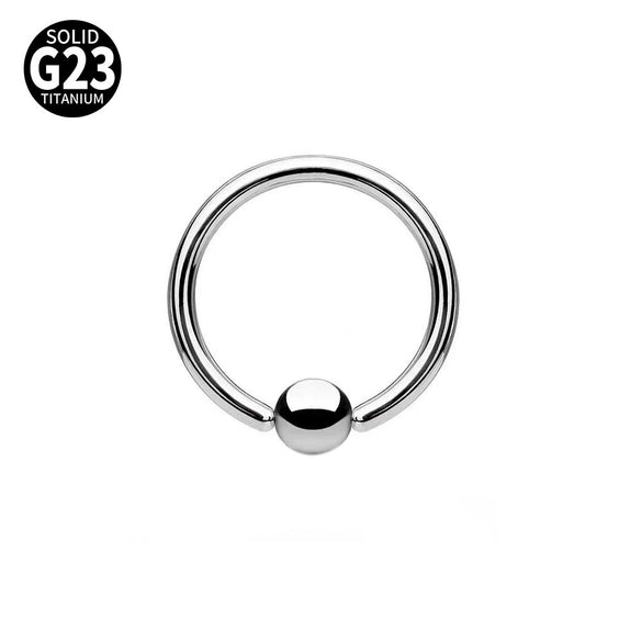 Pure Titanium Lip Ring Nose Ring Ear Bone Ring Breast Ring Personality Piercing Electroplated