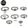 Pure Titanium Lip Ring Nose Ring Ear Bone Ring Breast Ring Personality Piercing Electroplated