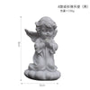 Pure White Resin Flower Fairy Angel Girl Heart Sculpture Modern Decorative Desktop Ornament Commemorative Figurine