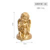 Pure White Resin Flower Fairy Angel Girl Heart Sculpture Modern Decorative Desktop Ornament Commemorative Figurine