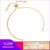 Pushpull Adjustable Bracelet Copper Electroplating Semifinished Base Chain Silicone Positioning