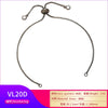 Pushpull Adjustable Bracelet Copper Electroplating Semifinished Base Chain Silicone Positioning