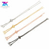 Pushpull Adjustable Bracelet Copper Electroplating Semifinished Base Chain Silicone Positioning