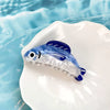 Pvc Cartoon Animal Ocean Series Sardine Claw Clip With Baking Paint