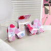 Pvc Heartshaped Baking Paint Hair Clip For Girls