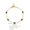 Quadrilateral Rhombus Geometric Electroplated Stainless Steel Unisex Bracelet