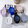 Quartz Digital Watch Metal Round Dial For Students Fashion Trend Wholesale