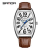 Quartz Men's Watch Zinc Alloy Case Barrel Dial Leisure Style