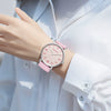 Quartz Watch Alloy Case Nylon Strap Stainless Steel Buckle Round Dial