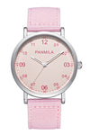 Quartz Watch Alloy Case Nylon Strap Stainless Steel Buckle Round Dial