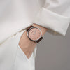 Quartz Watch Alloy Case Nylon Strap Stainless Steel Buckle Round Dial
