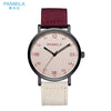 Quartz Watch Alloy Case Nylon Strap Stainless Steel Buckle Round Dial