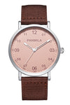 Quartz Watch Alloy Case Nylon Strap Stainless Steel Buckle Round Dial