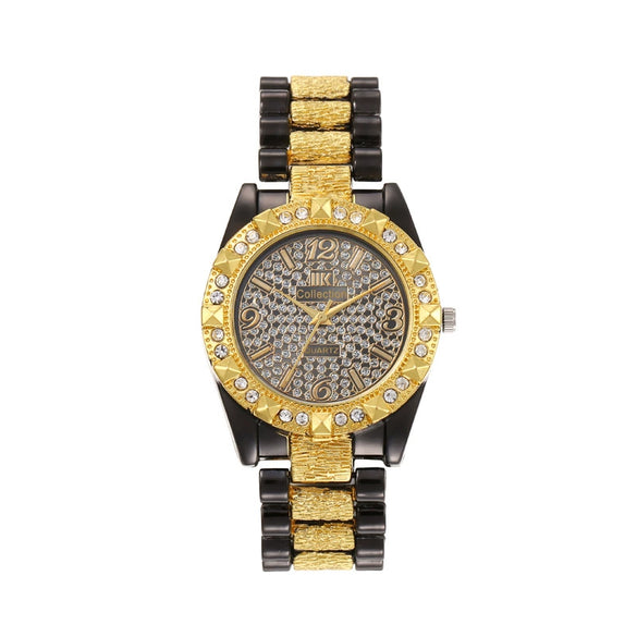 Quartz Watch Alloy Strap Iron Buckle Round Dial Fashion Style For Men And Women