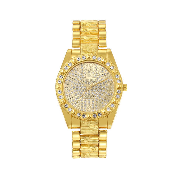 Quartz Watch Alloy Strap Iron Buckle Round Dial Fashion Style For Men And Women
