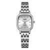 Quartz Watch Alloy Strap Square Dial Female Casual Style