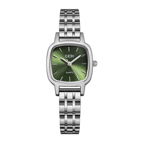 Quartz Watch Alloy Strap Square Dial Female Casual Style