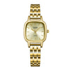 Quartz Watch Alloy Strap Square Dial Female Casual Style