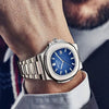 Quartz Watch Fine Steel Square Dial Fashion Business Style