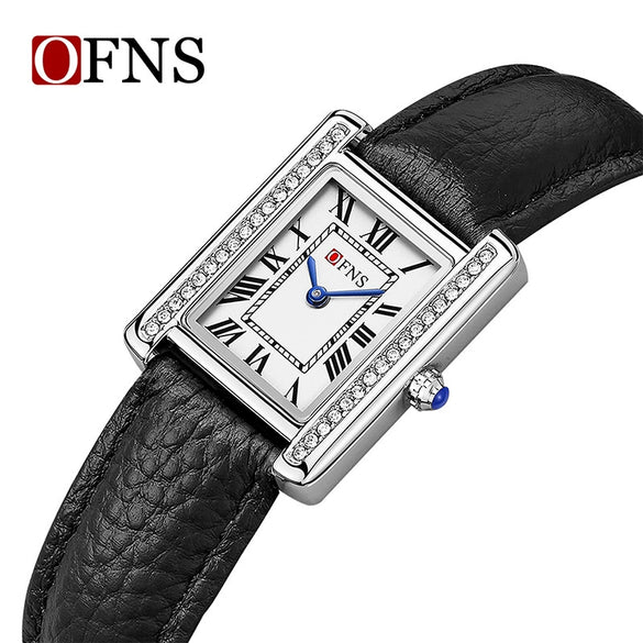 Quartz Watch Square Dial Alloy Alloy And Stainless Steel Allmatch Fashion Business Waterproof Couple Watch