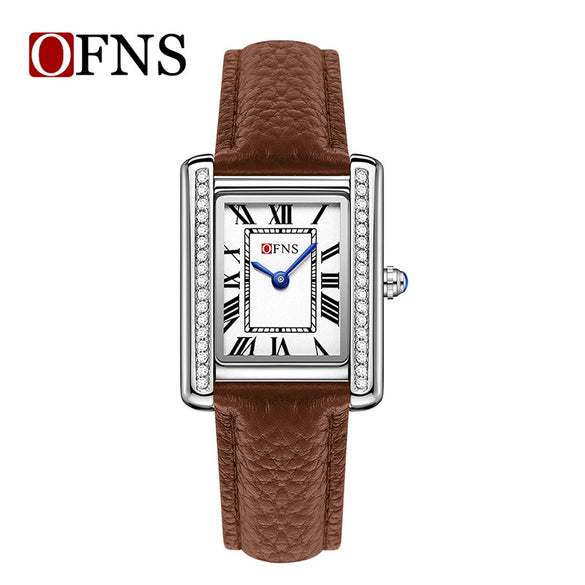 Quartz Watch Square Dial Alloy Alloy And Stainless Steel Allmatch Fashion Business Waterproof Couple Watch