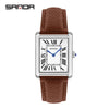 Quartz Watch Square Dial Alloy Alloy And Stainless Steel Allmatch Fashion Business Waterproof Couple Watch