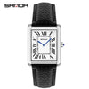 Quartz Watch Square Dial Alloy Alloy And Stainless Steel Allmatch Fashion Business Waterproof Couple Watch