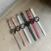 Quartz Watch Zinc Alloy Case Imitation Leather Strap Round Dial For Men And Women Couples