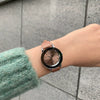 Quartz Watch Zinc Alloy Case Imitation Leather Strap Round Dial For Men And Women Couples
