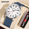 Quartz Watch Zinc Alloy Case Silicone Strap Round Dial Student Casual Temperament Women's Watch