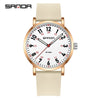 Quartz Watch Zinc Alloy Case Silicone Strap Round Dial Student Casual Temperament Women's Watch