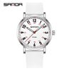 Quartz Watch Zinc Alloy Case Silicone Strap Round Dial Student Casual Temperament Women's Watch