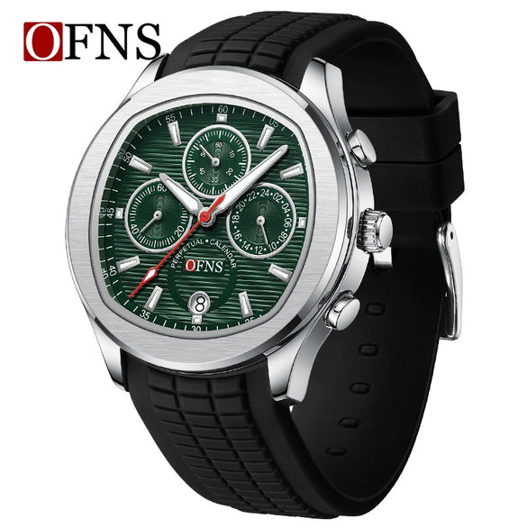 Quartz Watch Zinc Alloy Gas Rubber Strap Round For Teenagers And Students Fashionable Multifunction