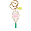 Racket Trolley Bag Pendant Alloy Heartshaped Geometric Style Electroplated