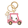 Racket Trolley Bag Pendant Alloy Heartshaped Geometric Style Electroplated