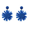 Raffia Women's Woven Flower Earrings