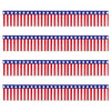 Rain Silk Curtain Banner With Tassel Flower For Festival Home Courtyard Layout Red White Blue