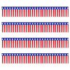 Rain Silk Curtain Banner With Tassel Flower For Festival Home Courtyard Layout Red White Blue