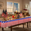 Rain Silk Curtain Banner With Tassel Flower For Festival Home Courtyard Layout Red White Blue