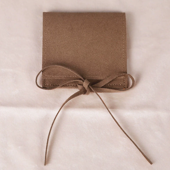 Velvet Doublesided Velvet Bracelet Snap Flap Bag Printed Logo Jewelry Packaging Bag